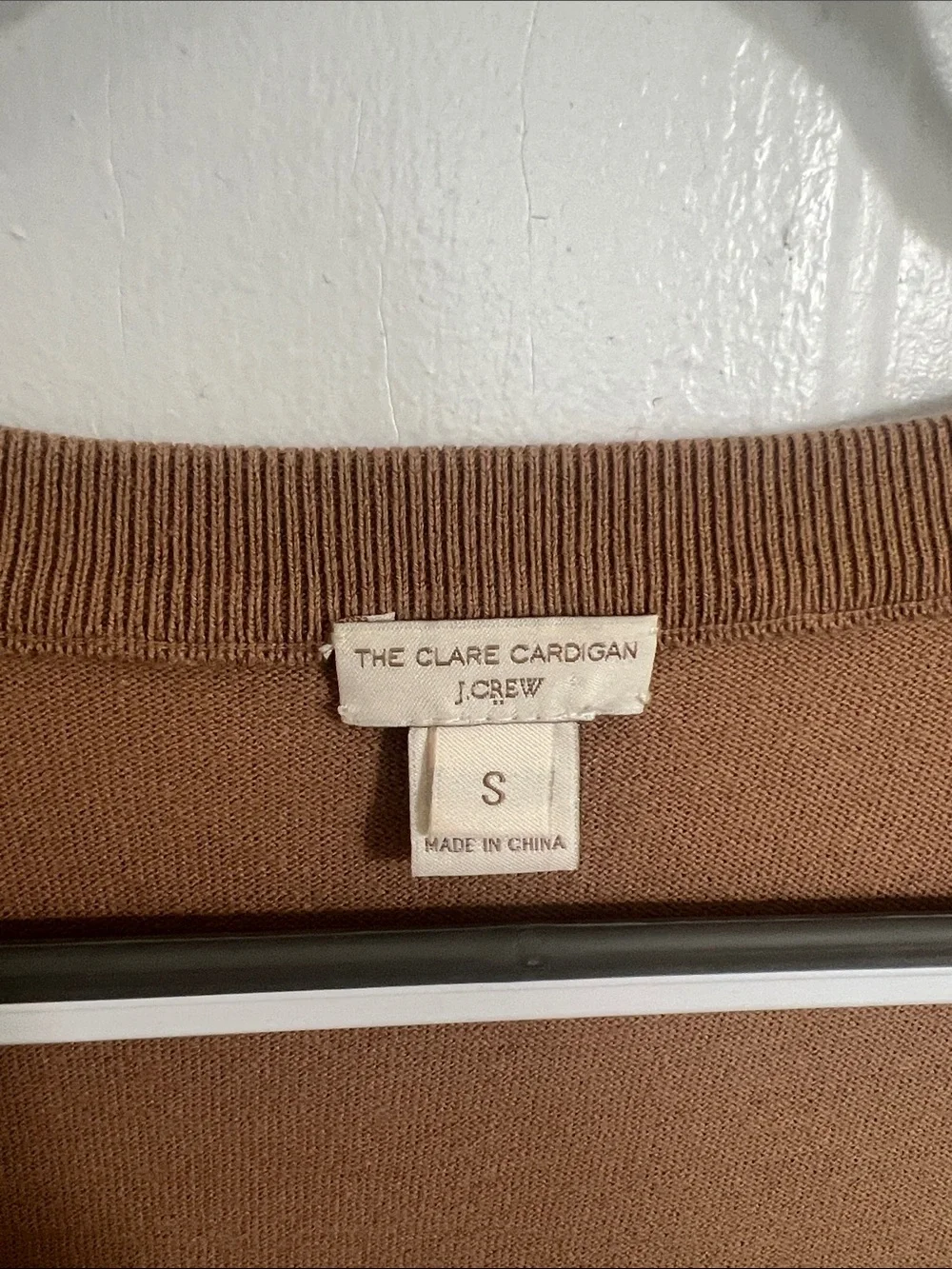 J. Crew Brown and Black Colorblock Button-Front Cardigan